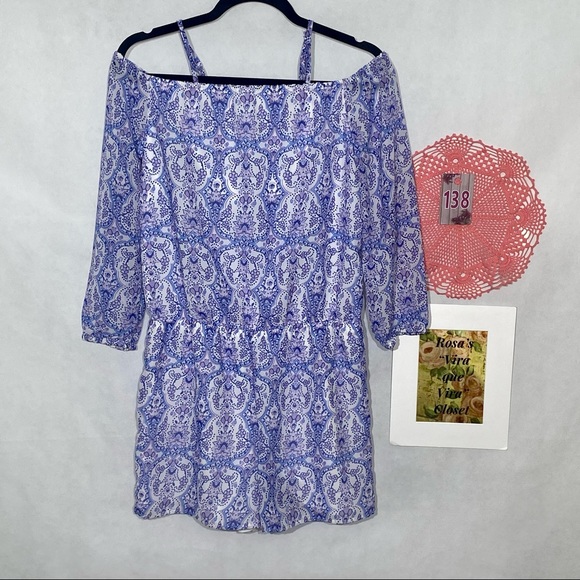 The Children's PLACE purple/Blue Cold Shoulder Romper XXL NW/OT - Picture 3 of 10